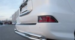 22 849 р. Защита заднего бампера (Ø63 и 42 мм, с углами, нержавейка) Russtal  Lexus GX  460 (2013-2024)  с доставкой в г. Калуга. Увеличить фотографию 4