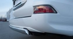 17 899 р. Защита заднего бампера (Ø75x42 мм, нержавейка) Russtal  Lexus GX  460 (2013-2024)  с доставкой в г. Калуга. Увеличить фотографию 4