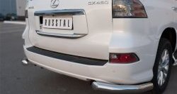 16 399 р. Защита заднего бампера (Ø76 мм уголки, нержавейка) Russtal  Lexus GX  460 (2013-2024)  с доставкой в г. Калуга. Увеличить фотографию 2