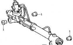 3 089 р. Полиуретановый комплект сайлентблоков рулевой рейки Точка Опоры Lexus RX 350 XU30 дорестайлинг (2003-2006)  с доставкой в г. Калуга. Увеличить фотографию 2