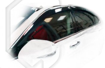 2 169 р. Дефлектора окон CA-Plastic  Lexus ES  350 (2006-2012) (Classic полупрозрачный, Без хром.молдинга)  с доставкой в г. Калуга. Увеличить фотографию 1