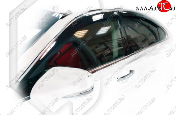 2 169 р. Дефлектора окон CA-Plastic  Lexus ES  350 (2006-2012) (Classic полупрозрачный, Без хром.молдинга)  с доставкой в г. Калуга
