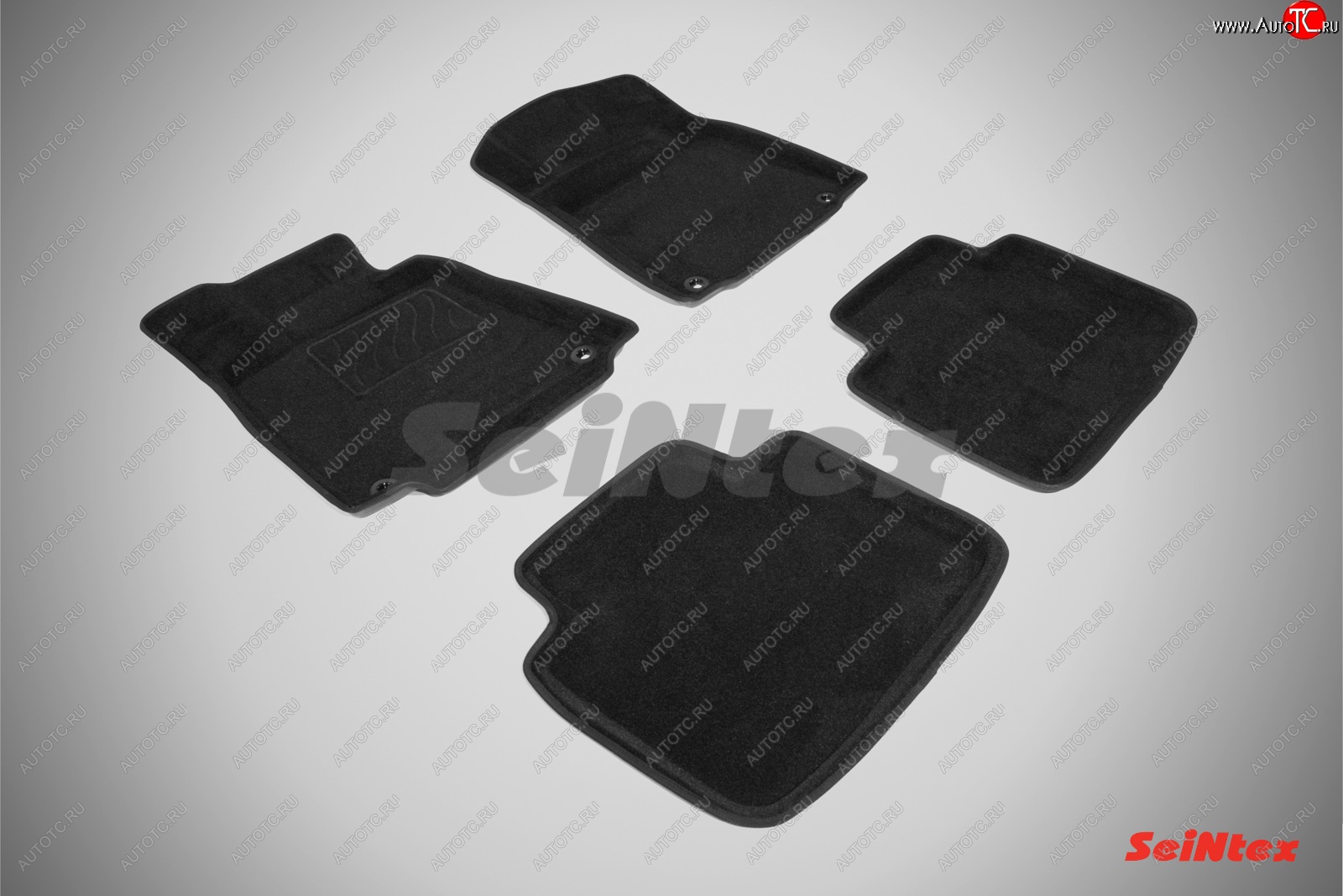 4 999 р. Комплект 3D ковриков в салон (ворсовые / чёрные) Seintex  Lexus GS  300 S190 (2005-2006)  с доставкой в г. Калуга