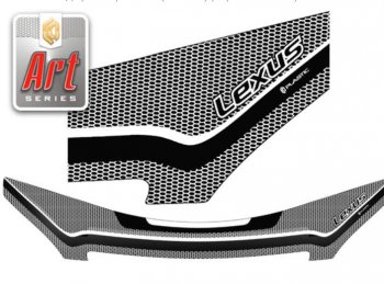 2 799 р. Дефлектор капота CA-Plastiс  Lexus GX  470 J120 (2002-2007) (Серия Art графит)  с доставкой в г. Калуга. Увеличить фотографию 1