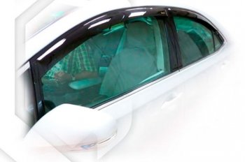 2 079 р. Дефлектора окон CA-Plastiс  Lexus HS250h  F10 (2009-2013) (Classic полупрозрачный, Без хром.молдинга)  с доставкой в г. Калуга. Увеличить фотографию 1