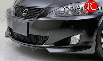 7 999 р. Накладка на передний бампер CT Lexus IS250 XE20 седан дорестайлинг (2005-2013) (Неокрашенная)  с доставкой в г. Калуга