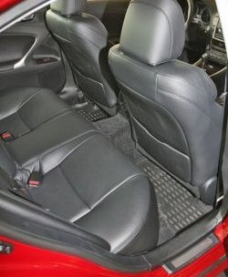 2 379 р. Комплект ковриков в салон (чёрные, полиуретан) Element Lexus IS 250 XE20 седан доресталийнг (2005-2013) (Черные)  с доставкой в г. Калуга. Увеличить фотографию 4