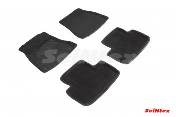 Комплект 3D ковриков в салон (ворсовые / чёрные) (кроме версий с гибридным двигателем) Seintex Lexus (Лексус) IS (ИС) ( 350 (XE20) седан,  250 XE20 седан) (2005-2013) 350 (XE20) седан, 250 XE20 седан дорестайлинг, доресталийнг