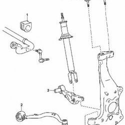 699 р. Полиуретановая втулка стабилизатора передней подвески Точка Опоры (34 мм)  Lexus LS ( 460,  460L) (2006-2017)  с доставкой в г. Калуга. Увеличить фотографию 2