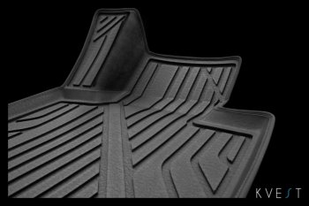 5 999 р. Коврик в салони премиум-класса Kvest (бежевый/черный) Lexus LX 450d J200 (2015-2024)  с доставкой в г. Калуга. Увеличить фотографию 5