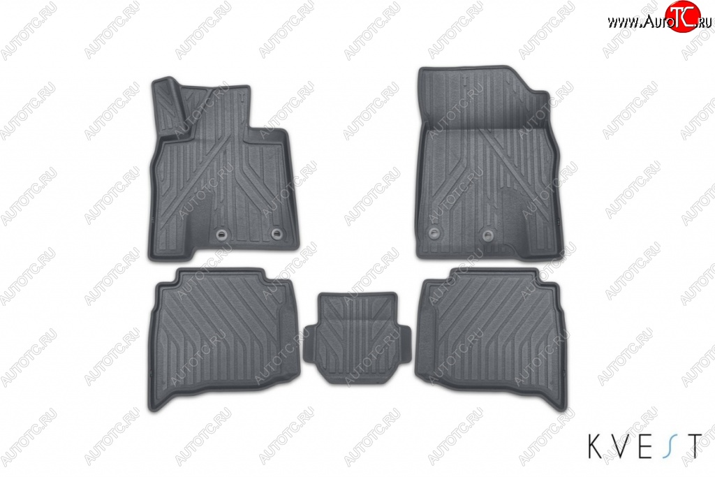 1 569 р. Коврик в салони премиум-класса Kvest (серый/серый)  Lexus LX ( 450d,  570) (2015-2024)  с доставкой в г. Калуга