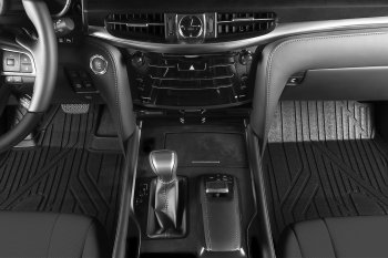 4 999 р. Комплект ковриков салона Kvest  Lexus LX ( 450d,  570) (2015-2024) (Черный)  с доставкой в г. Калуга. Увеличить фотографию 4
