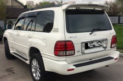 6 649 р. Спойлер со стоп сигналом CUSTOM Lexus LX470 J100 дорестайлинг (1998-2002) (Неокрашенный)  с доставкой в г. Калуга. Увеличить фотографию 2