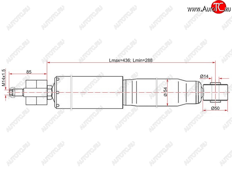 2 479 р. Амортизатор передний LH=RH SAT Lexus LX 470 J100 дорестайлинг (1998-2002)  с доставкой в г. Калуга