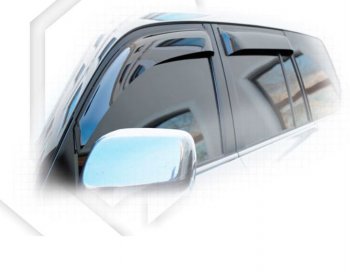 2 259 р. Дефлектора окон CA-Plastiс  Lexus LX  570 (2007-2012) (Classic полупрозрачный, Без хром.молдинга, Крепление только на скотч)  с доставкой в г. Калуга. Увеличить фотографию 1