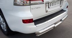 21 899 р. Защита заднего бампера (Ø76 и 42 мм, нержавейка) Russtal  Lexus LX  570 (2007-2012)  с доставкой в г. Калуга. Увеличить фотографию 2