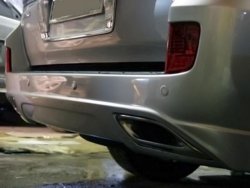 27 499 р. Задний бампер ELFORD  Lexus LX  570 (2007-2012) (Неокрашенный)  с доставкой в г. Калуга. Увеличить фотографию 2