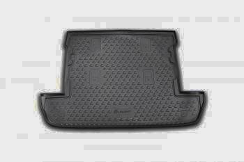 219 р. Коврик багажника Element (полиуретан, 7 мест) Lexus LX 570 J200 1-ый рестайлинг (2012-2015) (черный)  с доставкой в г. Калуга. Увеличить фотографию 1