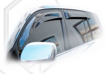 2 059 р. Дефлектора окон CA-Plastiс Lexus LX 570 J200 2-ой рестайлинг (2015-2024) (Classic полупрозрачный, Без хром.молдинга, Крепление только на скотч)  с доставкой в г. Калуга. Увеличить фотографию 1
