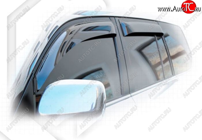 2 059 р. Дефлектора окон CA-Plastiс Lexus LX 570 J200 2-ой рестайлинг (2015-2024) (Classic полупрозрачный, Без хром.молдинга, Крепление только на скотч)  с доставкой в г. Калуга