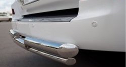 21 899 р. Защита заднего бампера (2 трубы Ø76 и 42 мм, нержавейка) Russtal  Lexus LX  570 (2012-2015)  с доставкой в г. Калуга. Увеличить фотографию 4