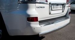 14 999 р. Защита заднего бампера (Ø75x42 мм, нержавейка) Russtal  Lexus LX  570 (2012-2015)  с доставкой в г. Калуга. Увеличить фотографию 4