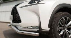 16 999 р. Защита переднего бампера (Ø63 мм волна, нержавейка, F-SPORT) Russtal Lexus NX 200T (2015-2024)  с доставкой в г. Калуга. Увеличить фотографию 3