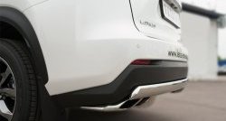 16 849 р. Защита заднего бампера (Ø75x42 мм, нержавейка, F-Sport) Russtal  Lexus NX  200T (2015-2024)  с доставкой в г. Калуга. Увеличить фотографию 3