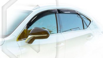 2 059 р. Дефлектора окон CA-Plastiс  Lexus NX  300h (2014-2017) (Classic полупрозрачный, Без хром.молдинга)  с доставкой в г. Калуга. Увеличить фотографию 1