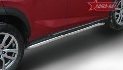 16 199 р. Защита порогов F-Sport Souz-96 (d60) Lexus NX 300h Z10 дорестайлинг (2014-2017)  с доставкой в г. Калуга. Увеличить фотографию 1