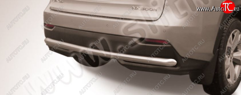 7 999 р. Защита заднего бампера Slitkoff (d57)  Lexus NX  300h (2014-2017) (Нержавейка, Без окраски)  с доставкой в г. Калуга