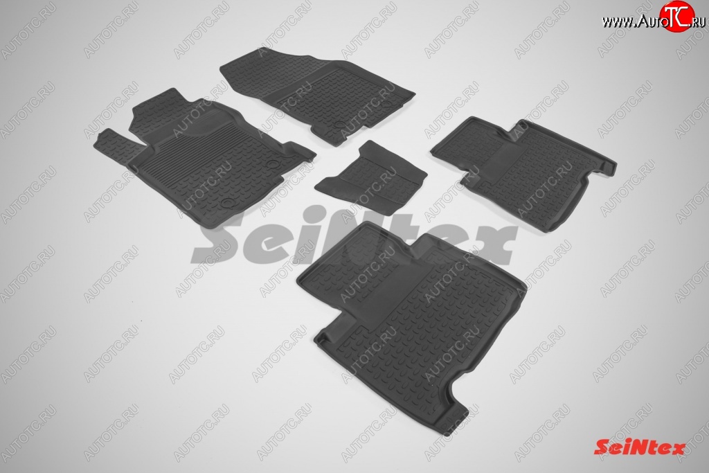 4 749 р. Износостойкие коврики в салон с высоким бортом SeiNtex Premium 4 шт. (резина)  Lexus NX  300h (2014-2017)  с доставкой в г. Калуга