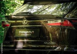 5 199 р. Лип спойлер TopKontur Design  Lexus NX  200 (2014-2017) (Неокрашенный)  с доставкой в г. Калуга. Увеличить фотографию 1