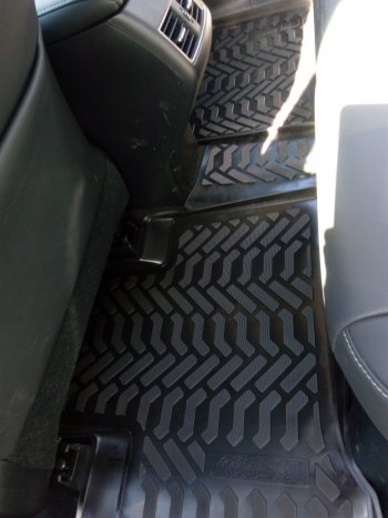 1 999 р. Комплект ковриков в салон Aileron 3D (с подпятником)  Lexus NX  200 (2014-2021)  с доставкой в г. Калуга. Увеличить фотографию 3