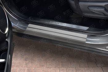 2 189 р. Накладки порожков салона Russtal  Lexus NX  200 (2014-2021) (Нержавейка шлифованная)  с доставкой в г. Калуга. Увеличить фотографию 2
