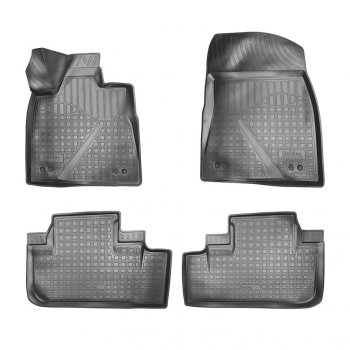 Комплект ковриков в салон Norplast Unidec Lexus RX 450 AL20 дорестайлинг (2015-2019)  (Цвет: черный)