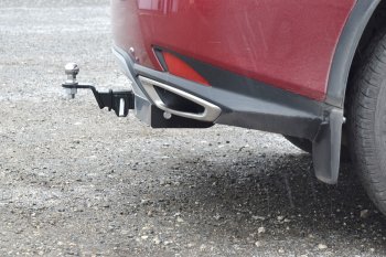 16 999 р. Фаркоп Petroil Tuning (съемный квадрат, с нержавеющей пластиной, кроме F-Sport)  Lexus RX350L  AL20 (2019-2022) (Без заглушки )  с доставкой в г. Калуга. Увеличить фотографию 3
