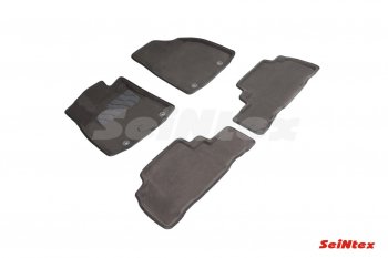 Текстильные 3D коврики в салон SEINTEX серые Lexus RX 350 AL10 дорестайлинг (2008-2012)