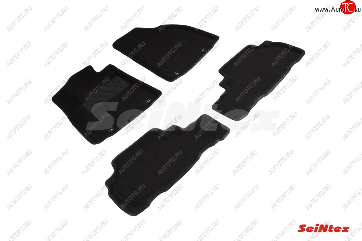 4 999 р. Комплект 3D ковриков в салон (ворсовые / чёрные) Seintex  Lexus RX ( 350,  270) (2008-2012)  с доставкой в г. Калуга