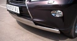 24 999 р. Защита переднего бампера (2 трубыØ75х42 мм, нержавейка) Russtal  Lexus RX ( 350,  450H,  270) (2008-2012)  с доставкой в г. Калуга. Увеличить фотографию 3