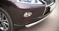 14 799 р. Одинарная защита переднего бампера диаметром 63 мм Russtal Lexus RX 450H AL10  дорестайлинг (2009-2012)  с доставкой в г. Калуга. Увеличить фотографию 2