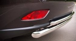 16 999 р. Защита заднего бампера (Ø63 и 42 мм, с подъемом (дуга), нержавейка) Russtal  Lexus RX ( 350,  450H,  270) (2008-2012)  с доставкой в г. Калуга. Увеличить фотографию 2