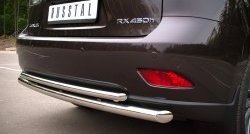16 999 р. Защита заднего бампера (Ø63 и 42 мм, с подъемом (дуга), нержавейка) Russtal  Lexus RX ( 350,  450H,  270) (2008-2012)  с доставкой в г. Калуга. Увеличить фотографию 3