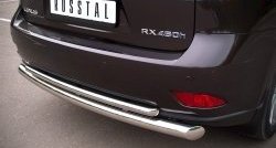15 999 р. Защита заднего бампера (Ø76 и 42 мм с перемычками, нержавейка) Russtal Lexus RX 350 AL10 дорестайлинг (2008-2012)  с доставкой в г. Калуга. Увеличить фотографию 3