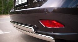 23 999 р. Защита заднего бампера (2 трубы Ø76х42 мм, нержавейка) Russtal  Lexus RX ( 350,  450H,  270) (2008-2012)  с доставкой в г. Калуга. Увеличить фотографию 3
