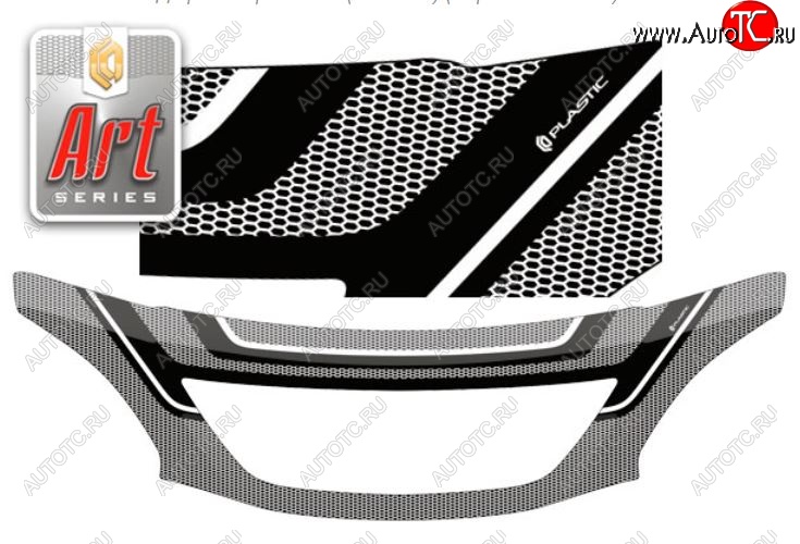 3 379 р. Дефлектор капота CA-Plastiс exclusive  Lexus RX ( 330,  300,  400H) (2003-2009) (Серия Art графит)  с доставкой в г. Калуга