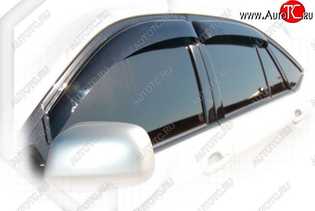 2 079 р. Дефлектора окон CA-Plastiс  Lexus RX ( 330,  300,  350,  400H) (2003-2009) (Classic полупрозрачный, Без хром.молдинга, Крепление только на скотч)  с доставкой в г. Калуга