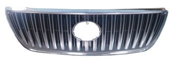 7 349 р. Решётка радиатора SAT (вертикальные полосы с местом для эмблемы) Lexus RX 330 XU30 (2003-2006)  с доставкой в г. Калуга. Увеличить фотографию 1