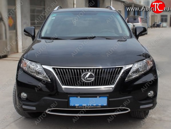 21 599 р. Накладка на передний бампер CT v2 v2 Lexus RX350 AL10 дорестайлинг (2008-2012) (Неокрашенная)  с доставкой в г. Калуга