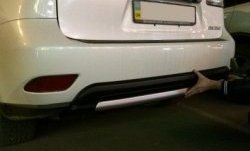 21 499 р. Накладка на задний бампер СТ v5  Lexus RX  350 (2008-2012) (Неокрашенная)  с доставкой в г. Калуга. Увеличить фотографию 1